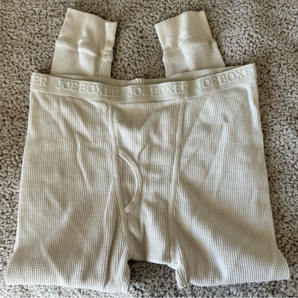 Joe Boxer Men's Cream Thermal Boxers